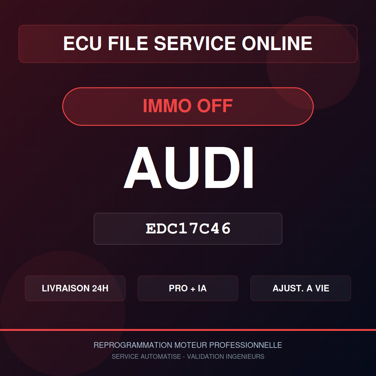 Audi EDC17C46 IMMO OFF – Reprogrammation Pro