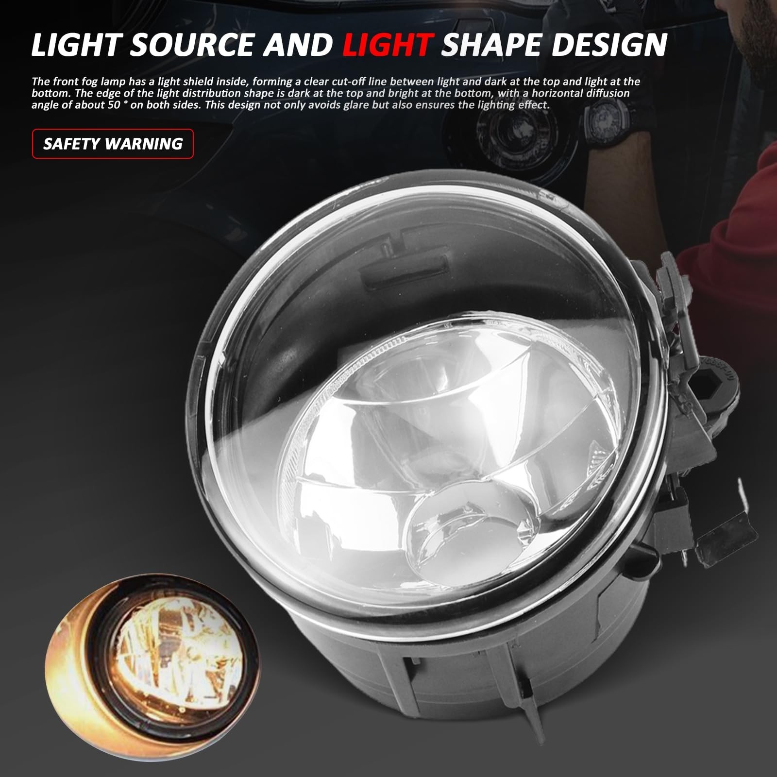 Front Fog Light Left Right for BMW X3 X5 X6 Series sDrive20i xDrive28i xDrive…
