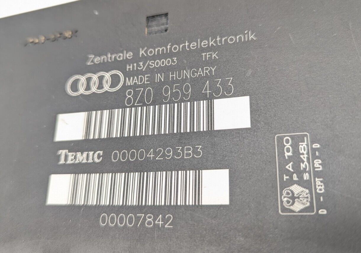 Comfort Module Audi A2 8Z0959433 00004293B3