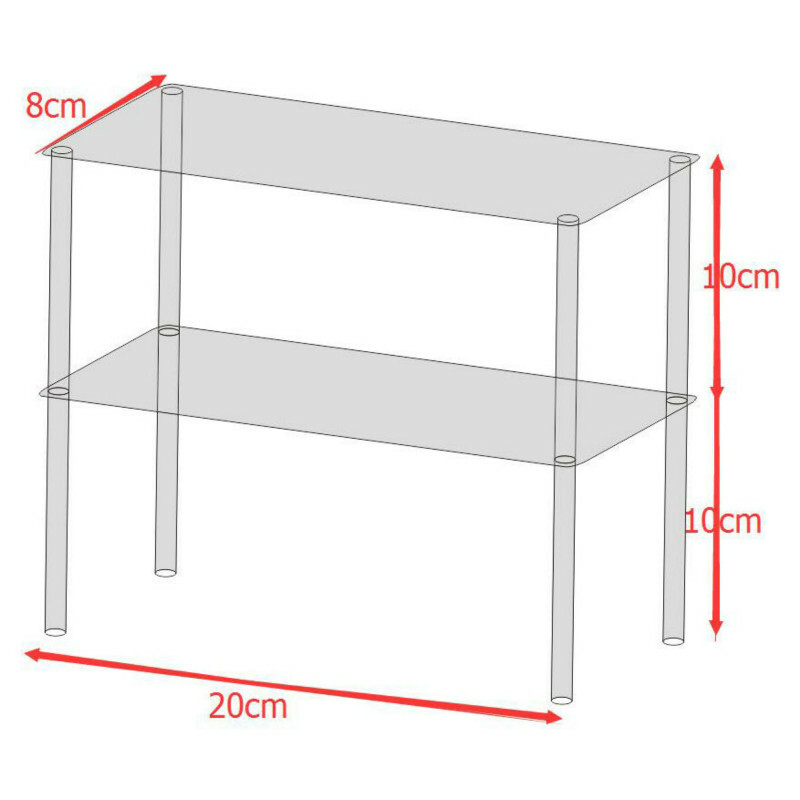 Acrylic Display Shelf Clear Product Stand Model Removable Transparent New