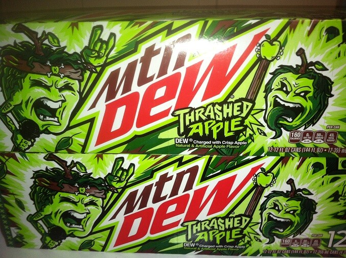 Lot of 3 Mountain Dew Thrashed Apple full cans . Free priority shipping