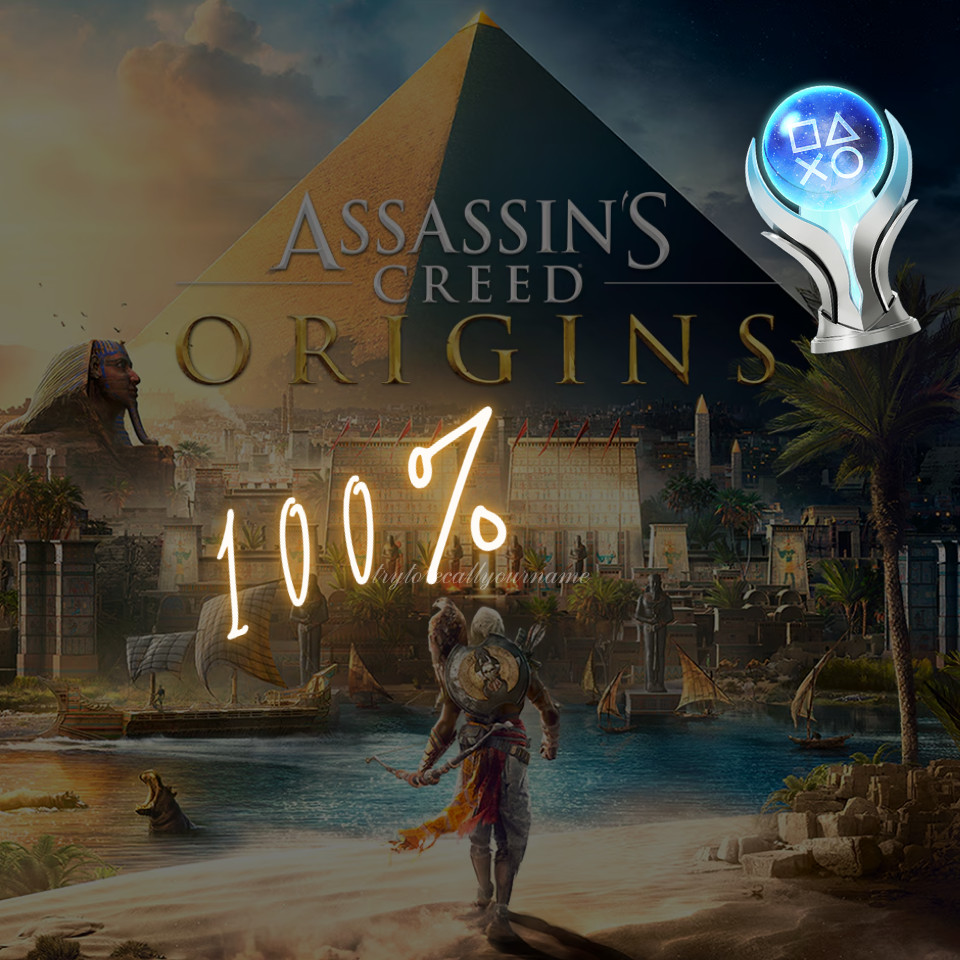 ASSASSIN’S CREED ORIGINS + ALL DLC’S PS4/PS5 Platinum Trophy Service FAST LEGIT