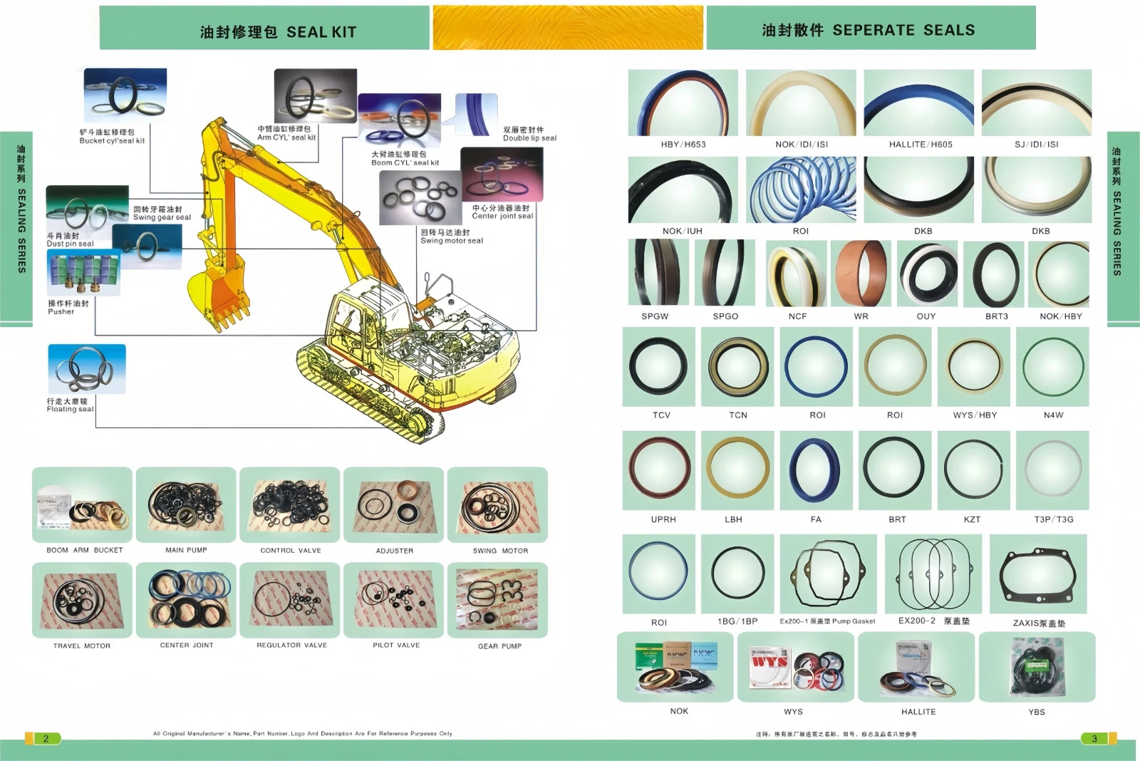 707-98-30700 BOOM CYLINDER SEAL KIT FITS KOMATSU PC58UU