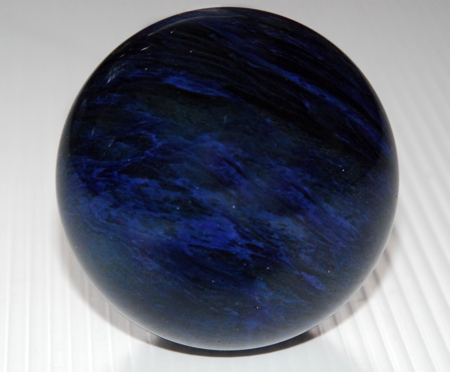 Dark Blue Mystic Sphere 75mm Dragon Pattern Orb Unique Spiritual Art Ball From J
