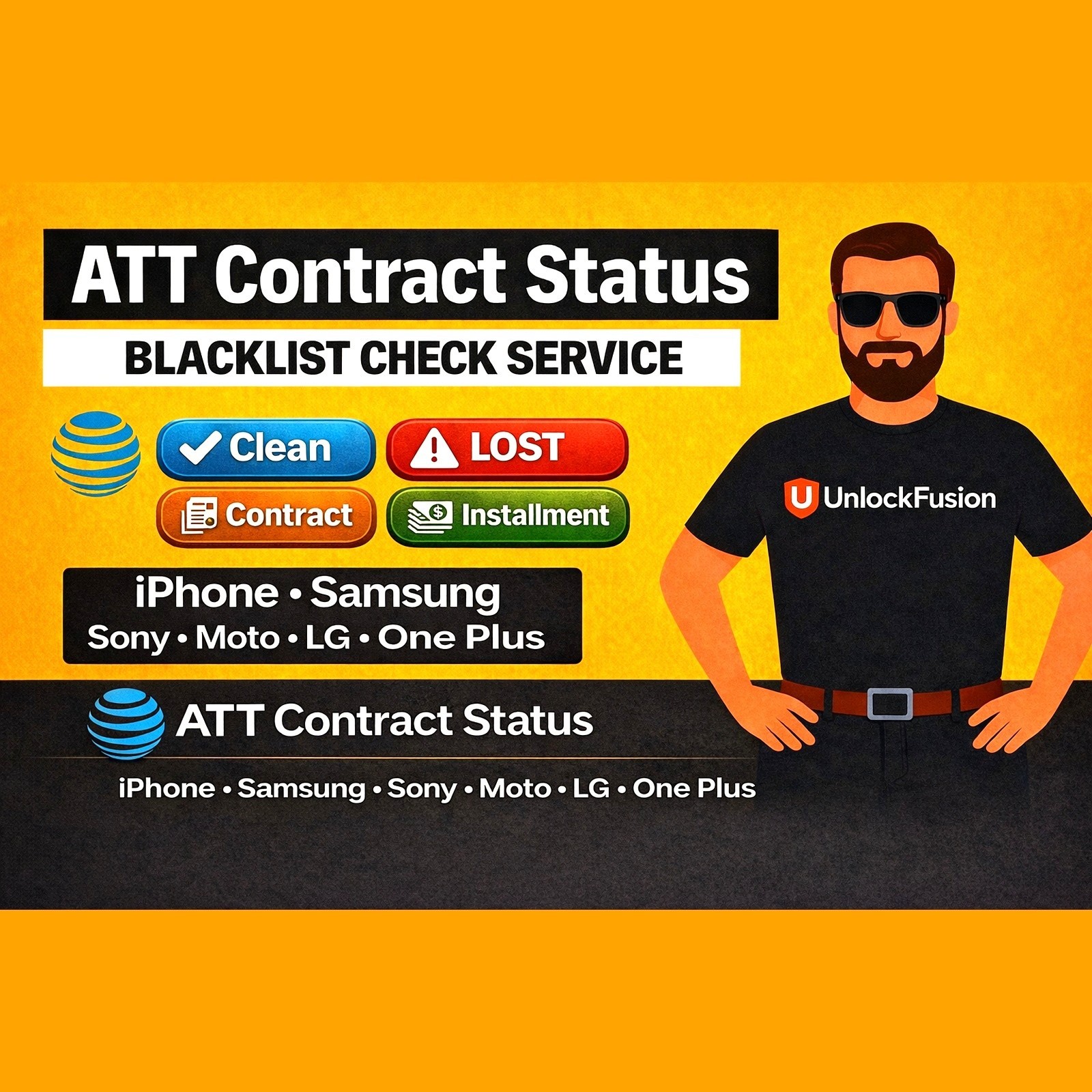 At&t Contract Status Check – Clean, LOST, Contract, Installment, Finance