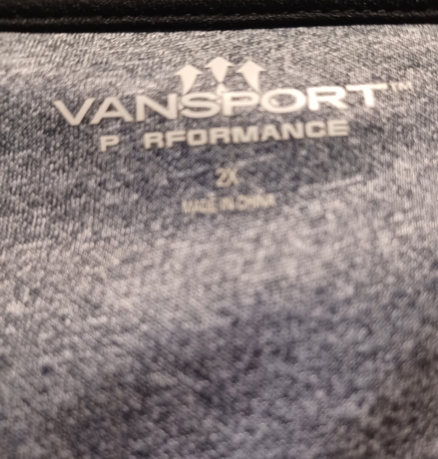 Vansport Performance Jacket Men’s Size 2X Gray Front Zip ESPN Logo Long Sleeved