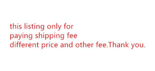 Only for making offer shipping fee ,different price restore fee