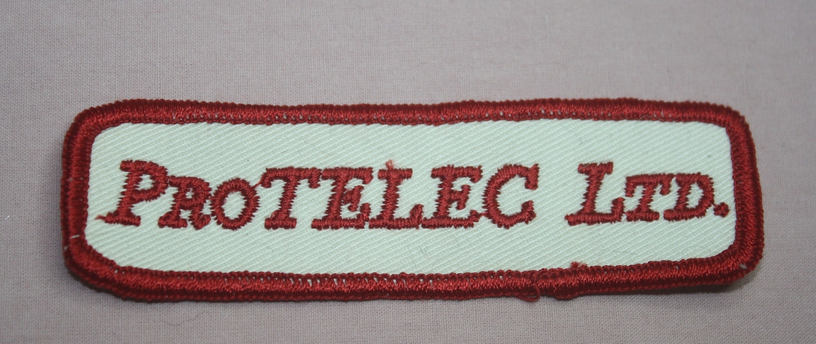 VINTAGE PROTELEC LTD. SAFETY SOLUTIONS HAT / JACKET PATCH WESTERN CANADA