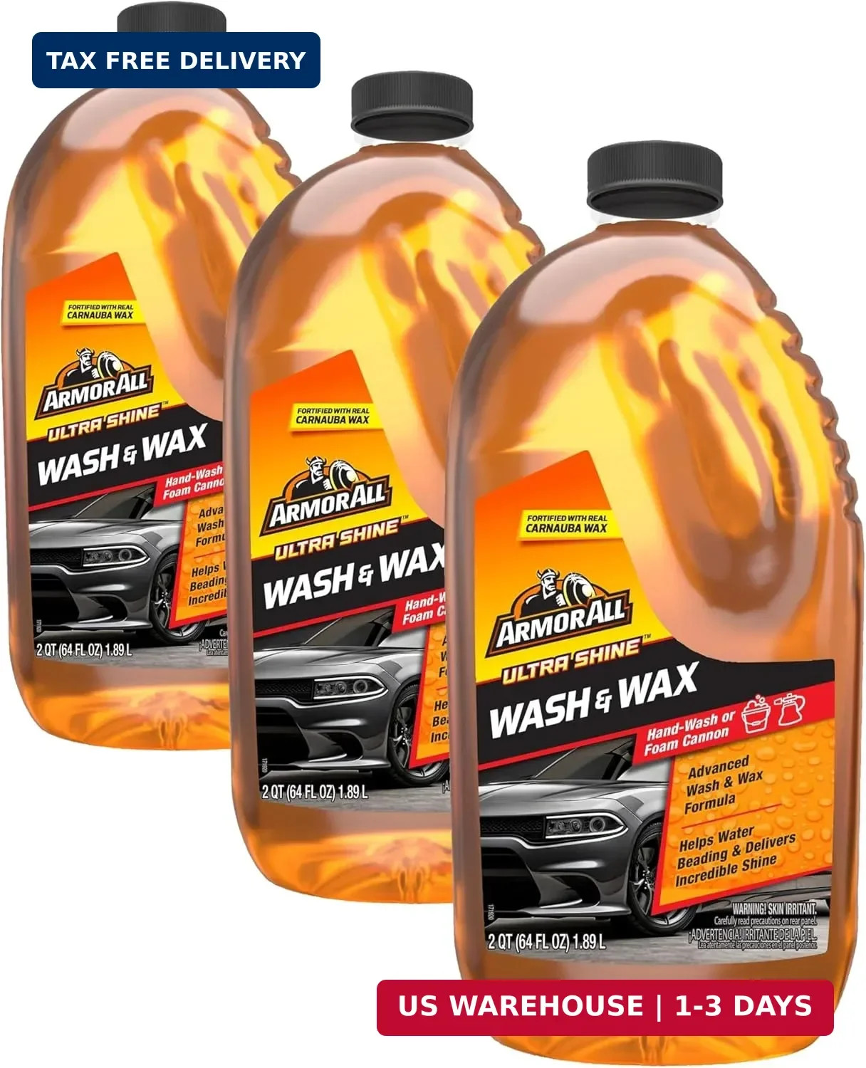Armor All Ultra Shine Car Wash and Wax by All, 64 Fl Oz (Pack of 1)
