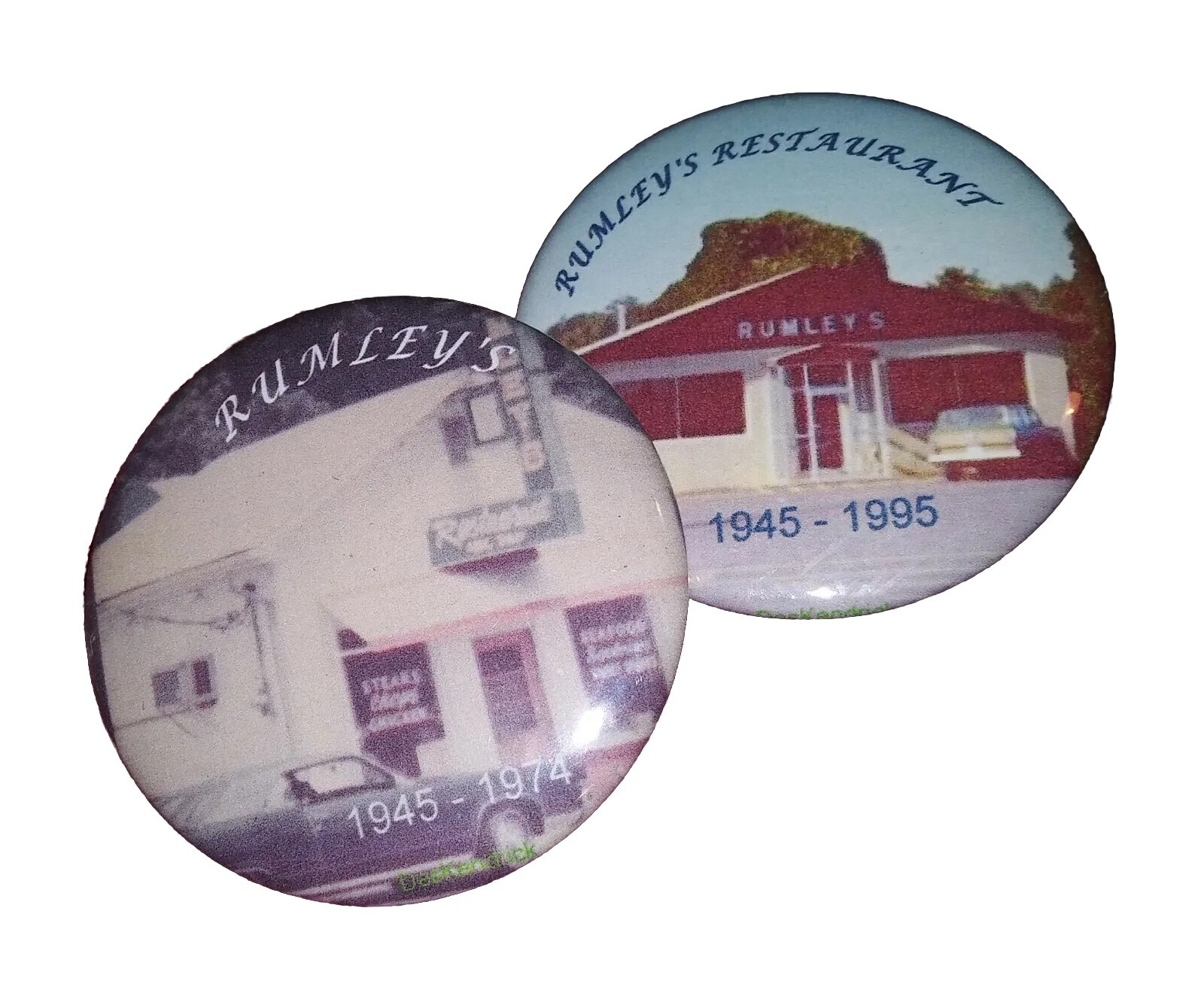 RUMLEY’S Martinsville, Virginia Collectible PINS Set Of 2.25 inch METAL!