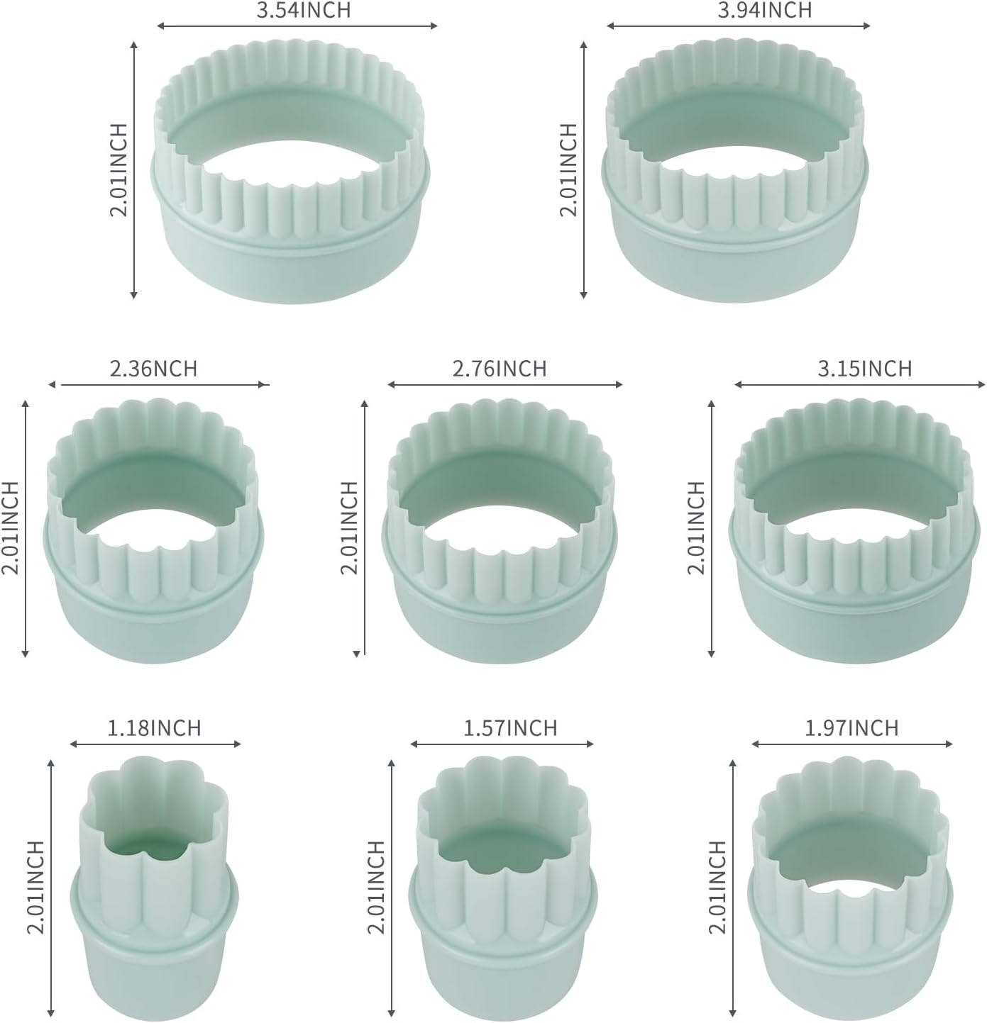 2 Sets Display Stands for Pyrex Bowls 16Pcs, Stacker Rings for Cabinet Organizer