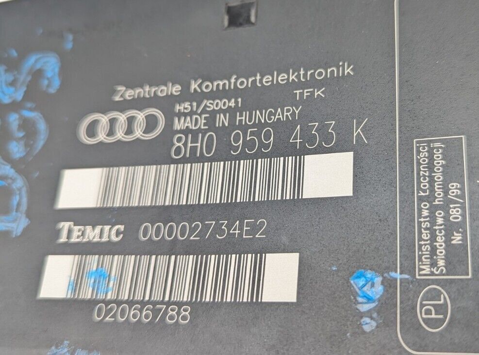 Comfort Module Audi A4 B7 8H0959433K