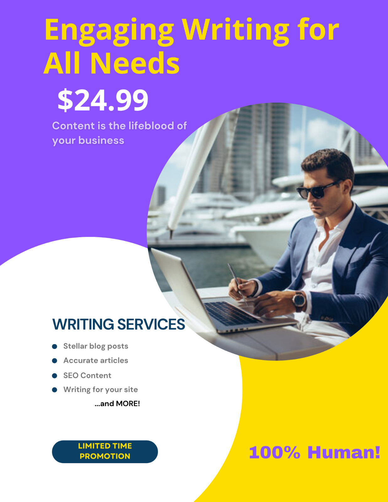 Stellar Professional Writing Services (Blogs, Articles, E-mails etc.) – $24.99
