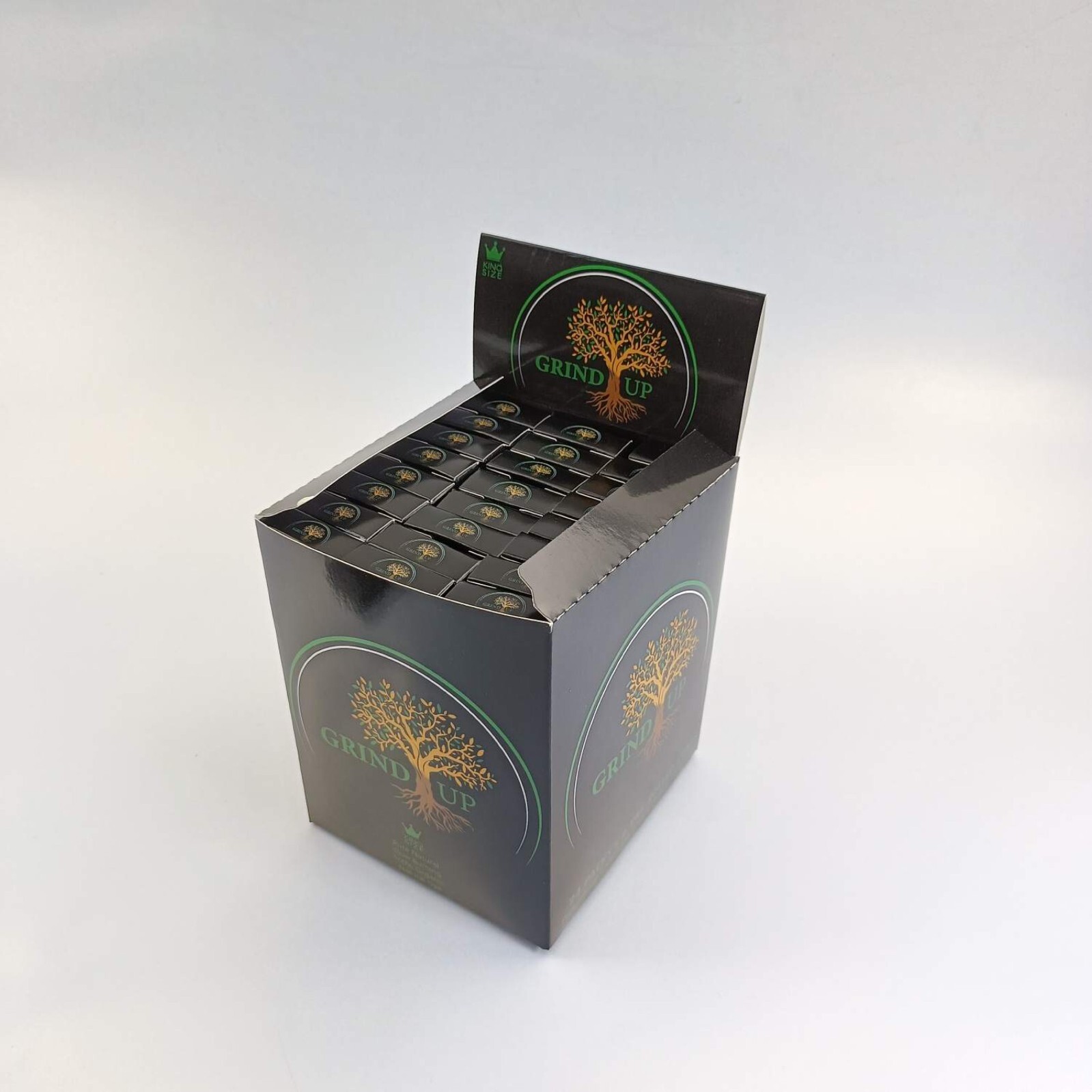 Grind Up Cones Black Organic King Size: 144 Pack – All Natural Hemp