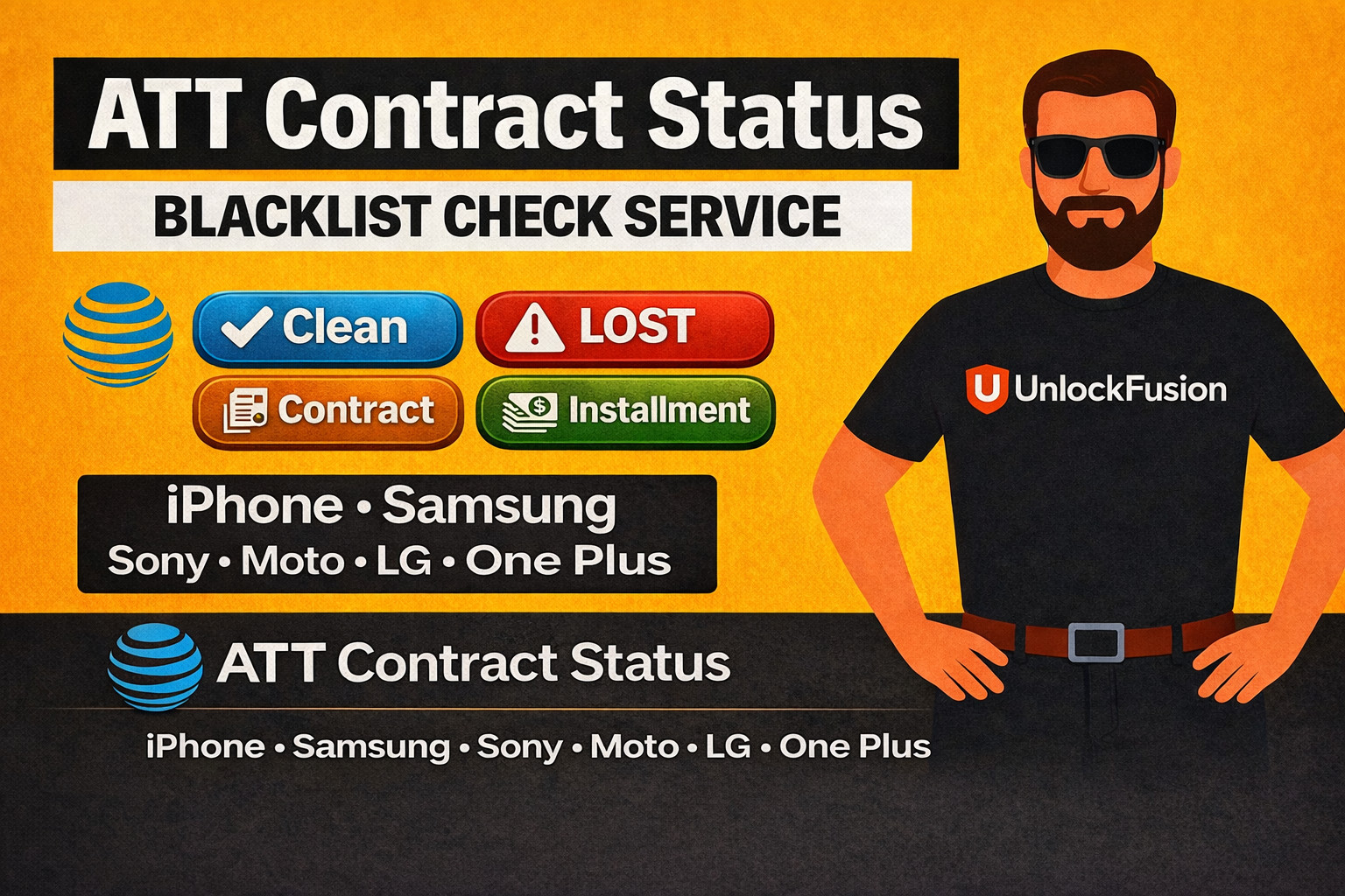 At&t Contract Status Check – Clean, LOST, Contract, Installment, Finance