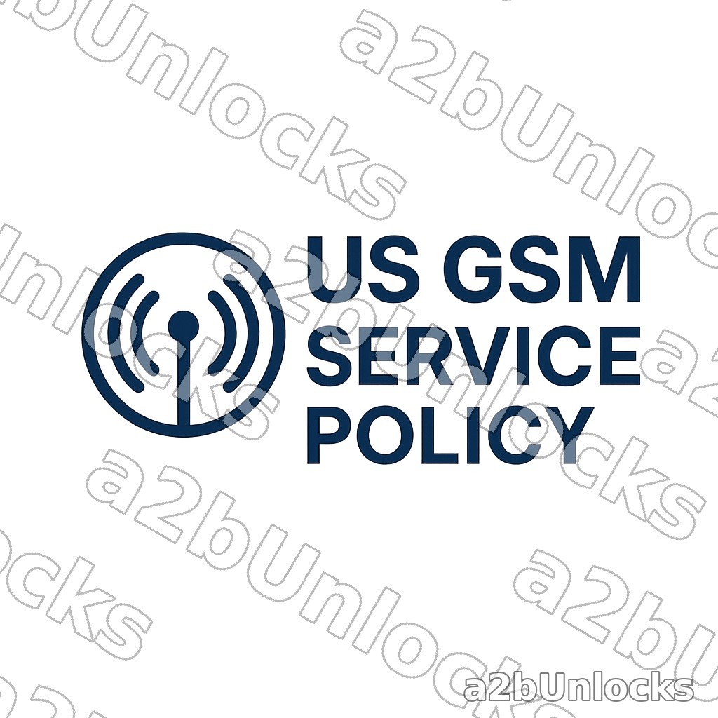 US GSM Service Policy All iPhones unlock service Clean IMEI