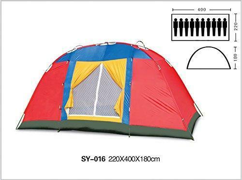Bosonshop Outdoor 8 Person Camping Tent Easy Set Up Party Large Tent for Traveli