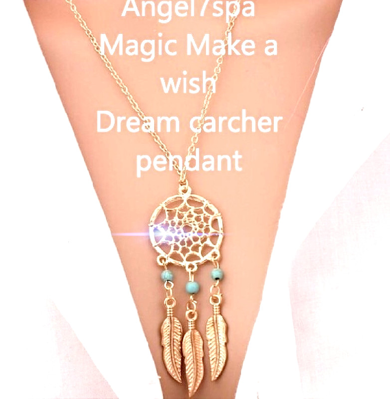 Connect me with angels and guides Magic Dream Catcher necklace Spellbound