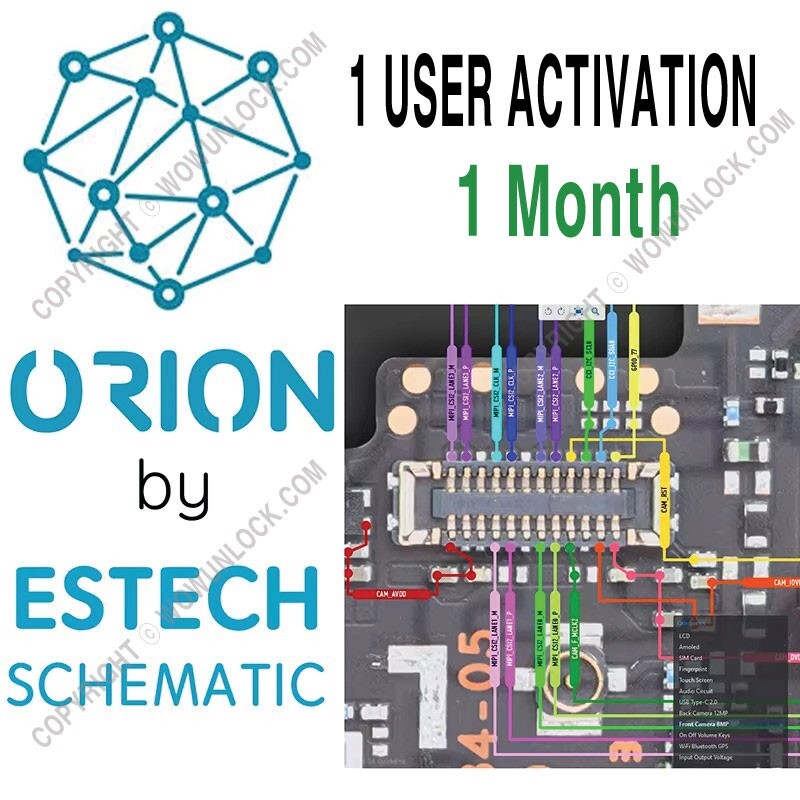 Orion ESTECH Schematics Activation – Single User (1 Month)