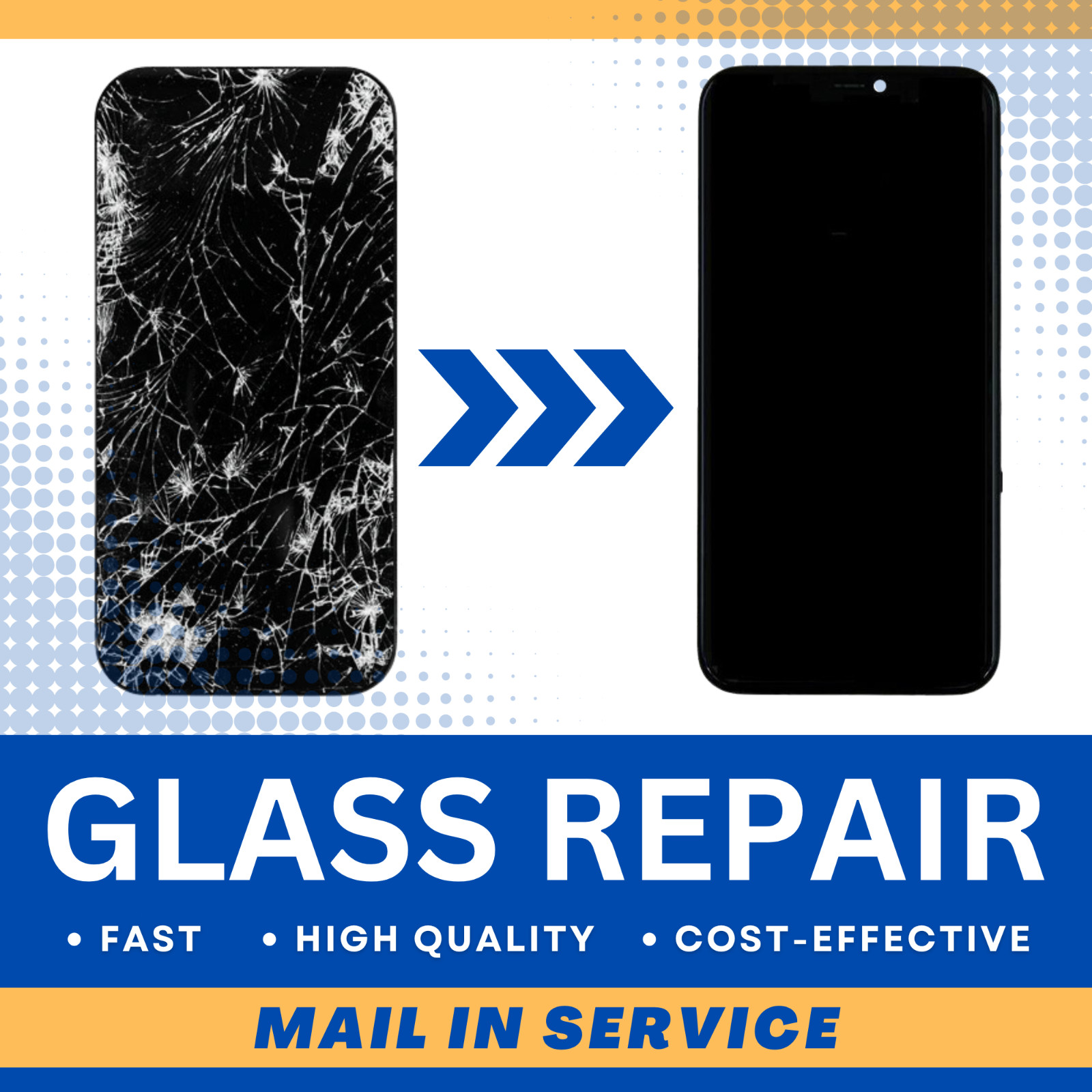 iPhone 15 Pro/ 15 Pro Max Front Glass Repair Service Fast