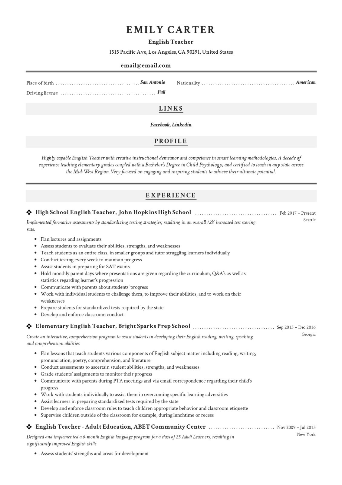 Professional Resume Writing Service / Cover Letter