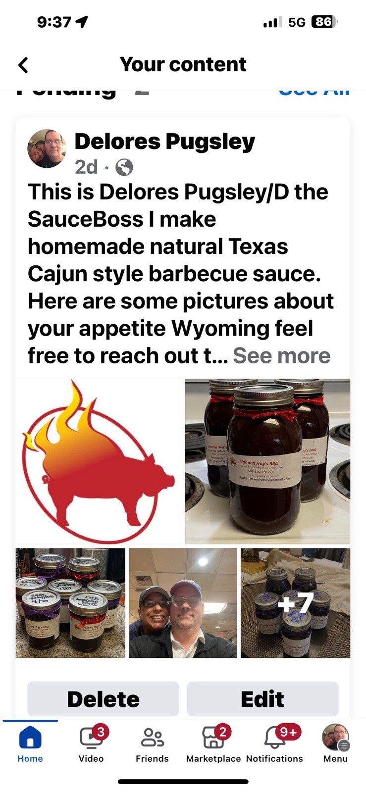 Flaming Hogs BBQ Sauce, Homemade All Natural Texas Cajun Style BBQ Sauce
