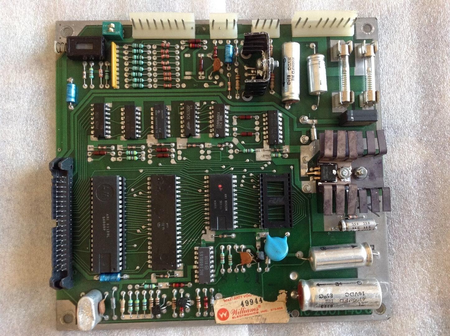 Williams FLASH PINBALL ROBOTRON VIDEO GAME sound BOARD SERVICES TYPE 1