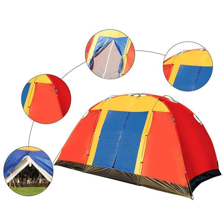 Bosonshop Outdoor 8 Person Camping Tent Easy Set Up Party Large Tent for Traveli