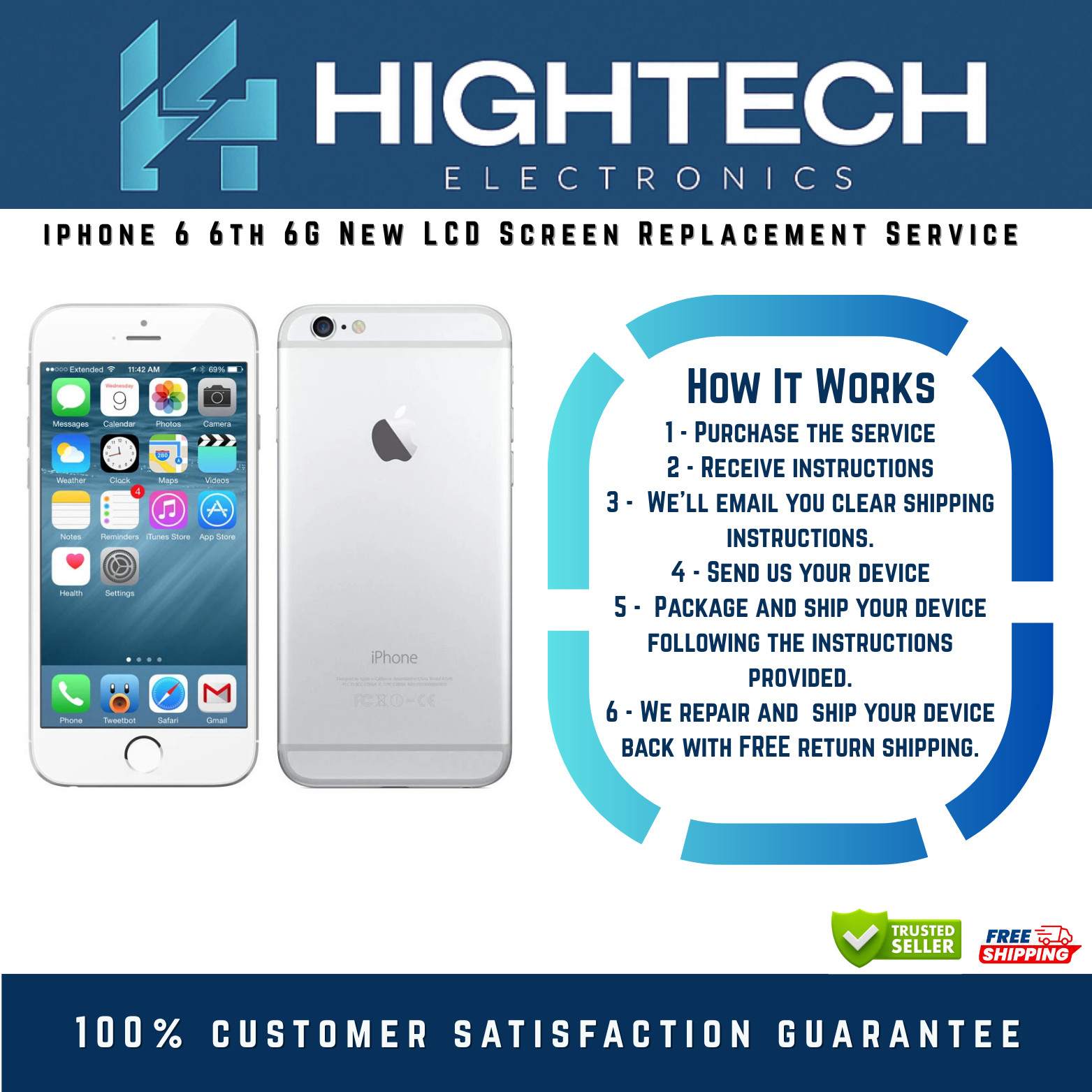 iPhone 6 New LCD Screen Replacement Service Repair