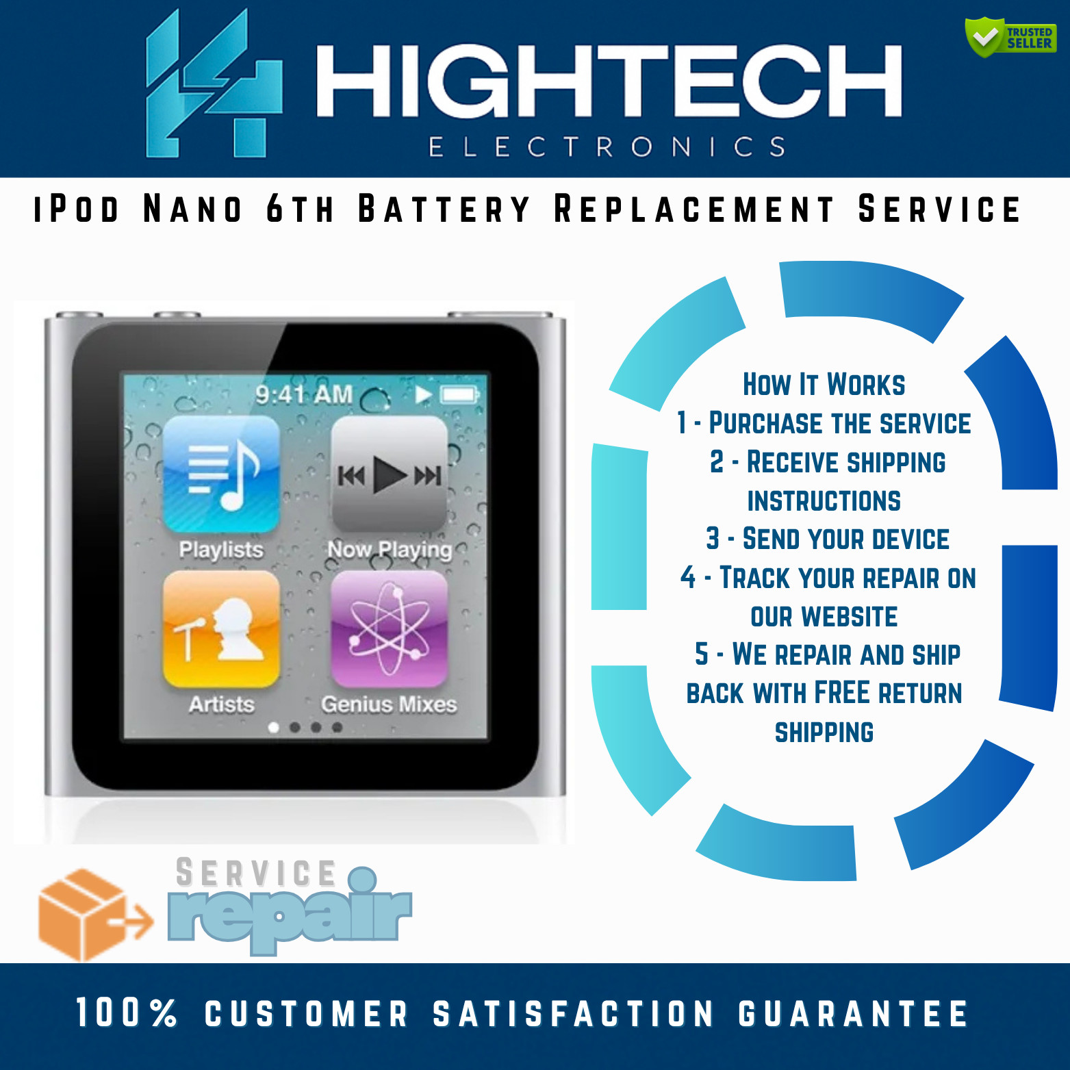 iPod Nano 6th Battery Replacement Service Repair