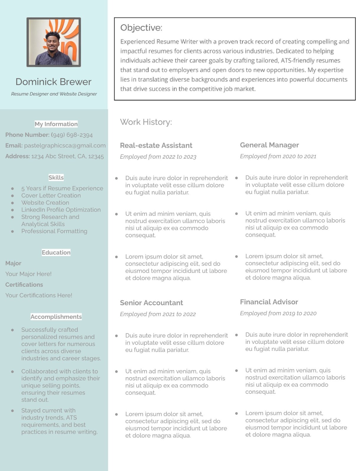 Professional resume writing services, Cover letter, LinkedIn