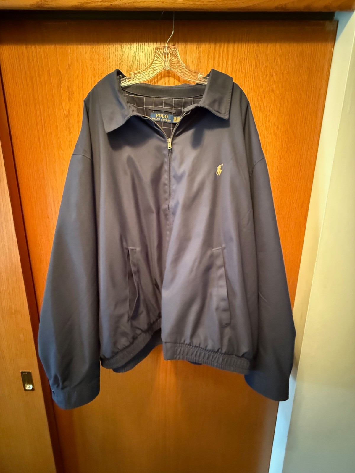 Polo Ralph Lauren Men’s Big & Tall Jacket Bi-Swing, Windbreaker 5XB Navy Blue