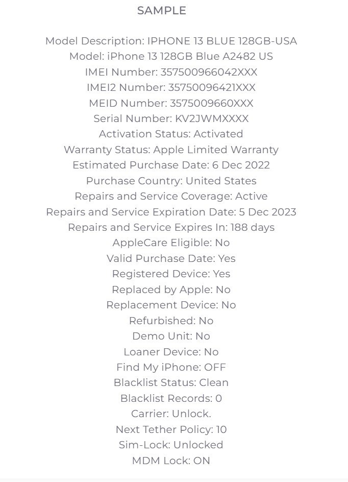 Apple Device Service |SIMLOCK|BLACKLIST| ICLOUD STATUS|Find My Iphone
