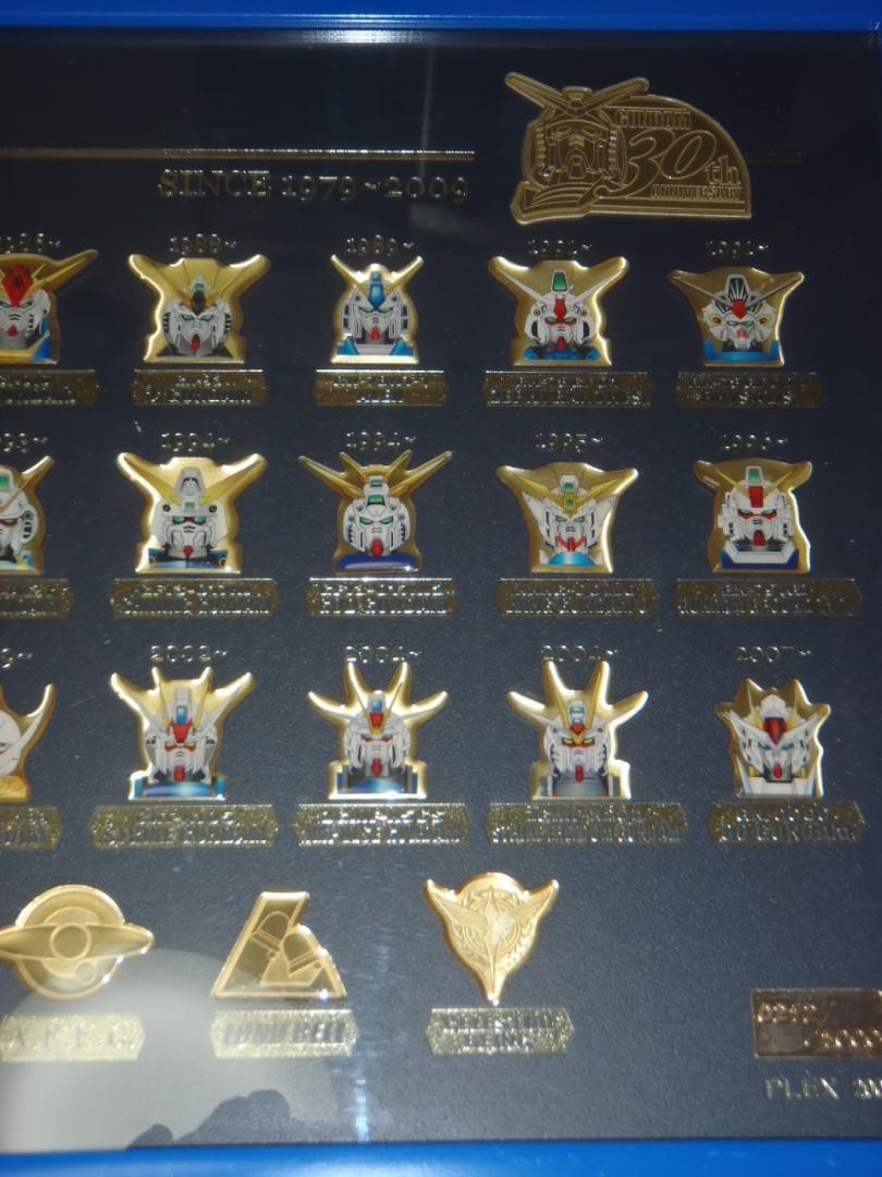 Gundam 30th Anniversary History Pin Badge Collection