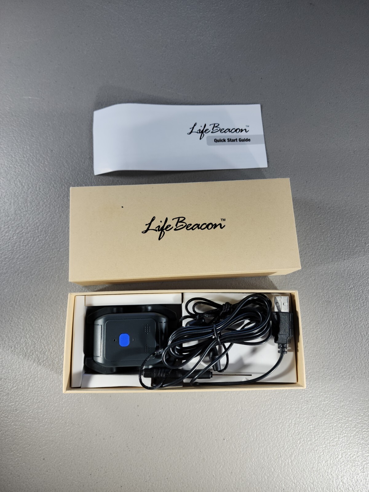 Life Beacon Fall Detection Alert Pendant Black, Brand New, Need Subscription