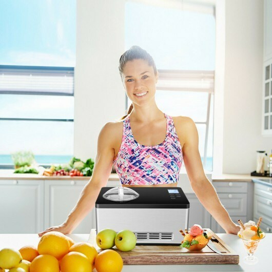 2.1 Quart Ice Cream Maker with LCD Timer Control