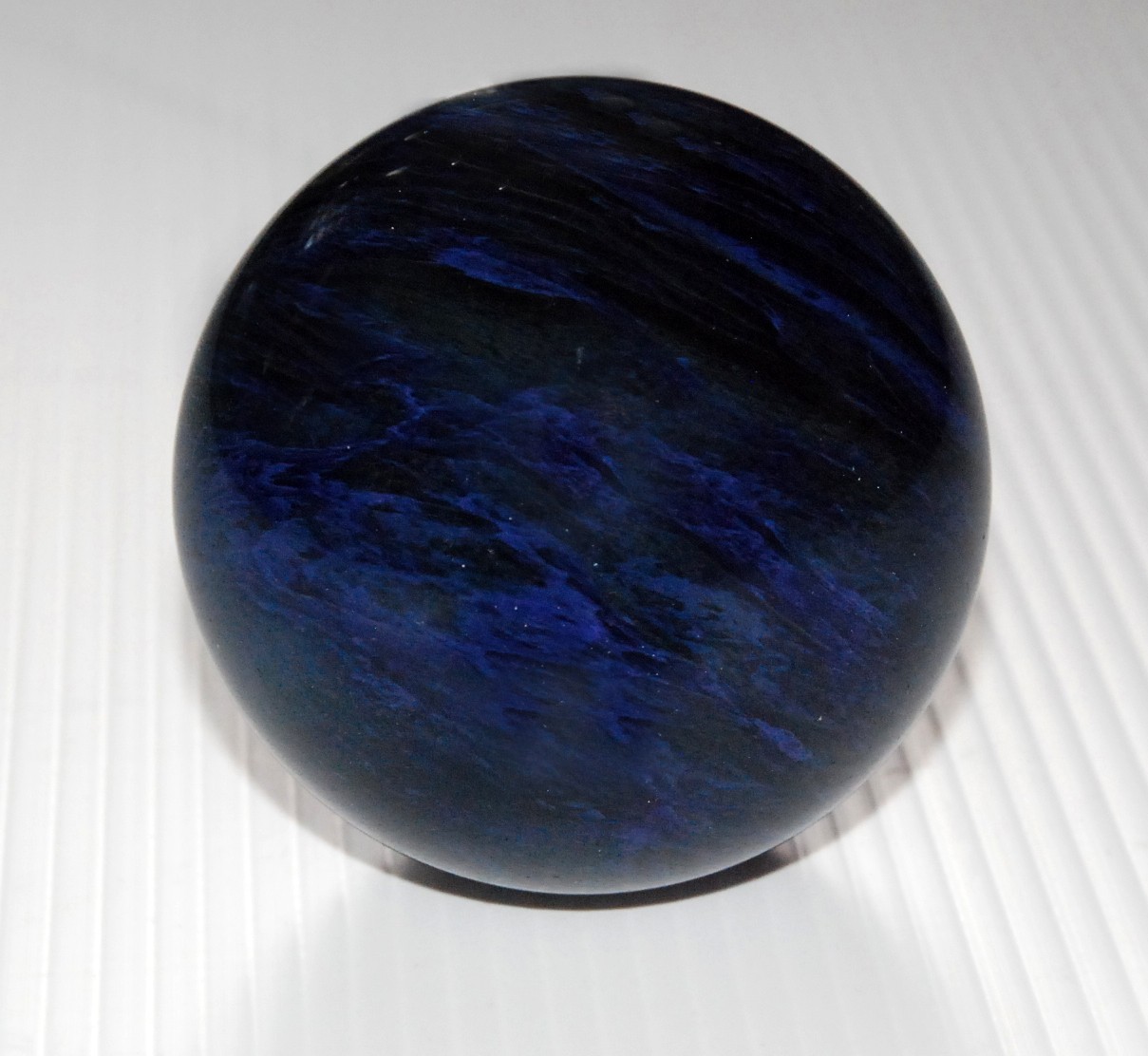 Dark Blue Mystic Sphere 75mm Dragon Pattern Orb Unique Spiritual Art Ball From J