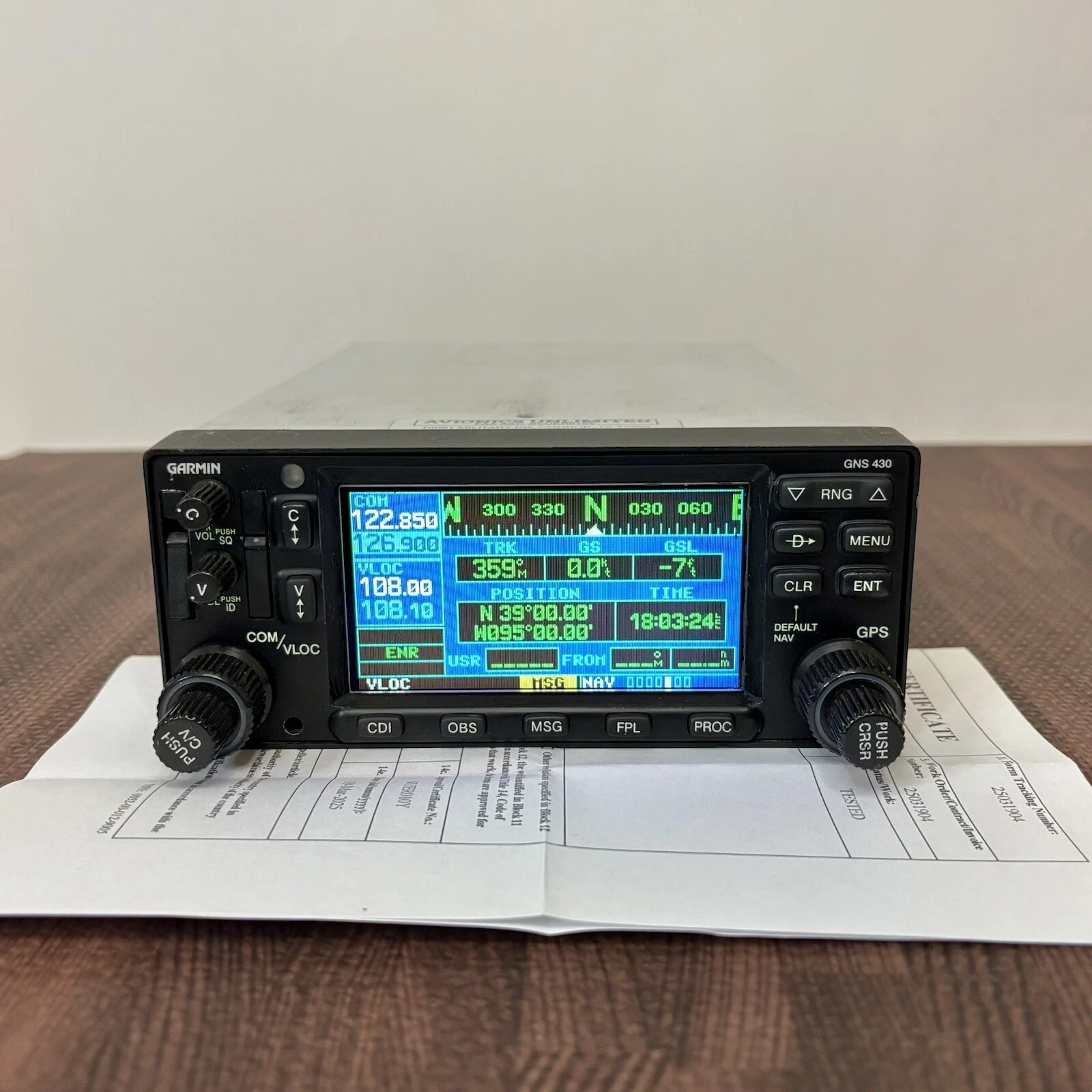 Certified Screen Repair Service for Garmin GPS GNC GNS 430 400 420 W & AW Series