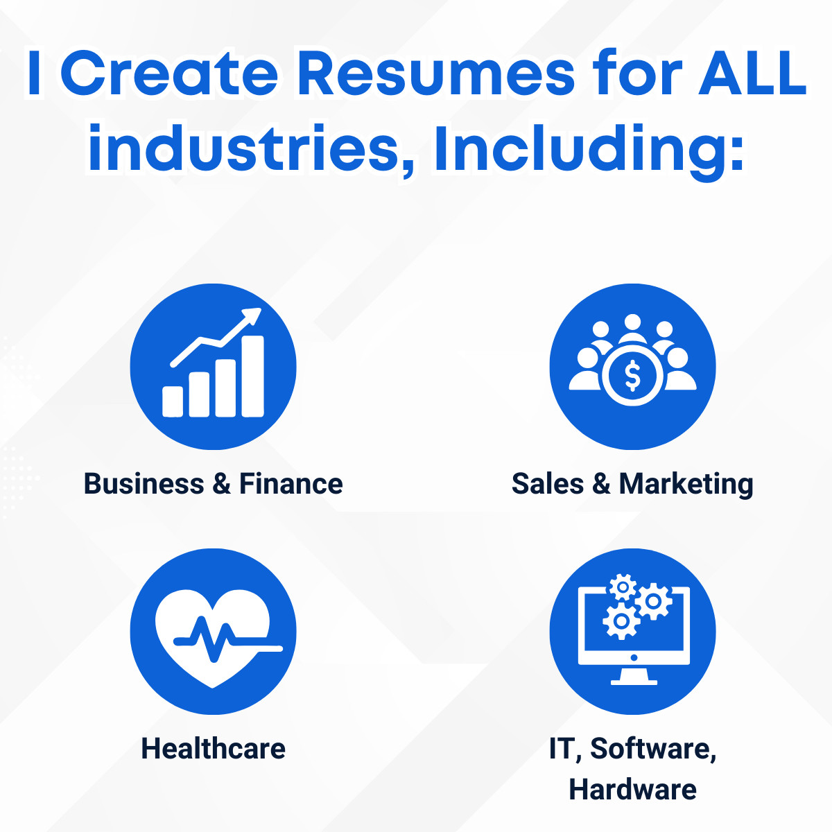 Experienced Professional Resume Writing EXPERT—Custom 1-Page Resume: $99