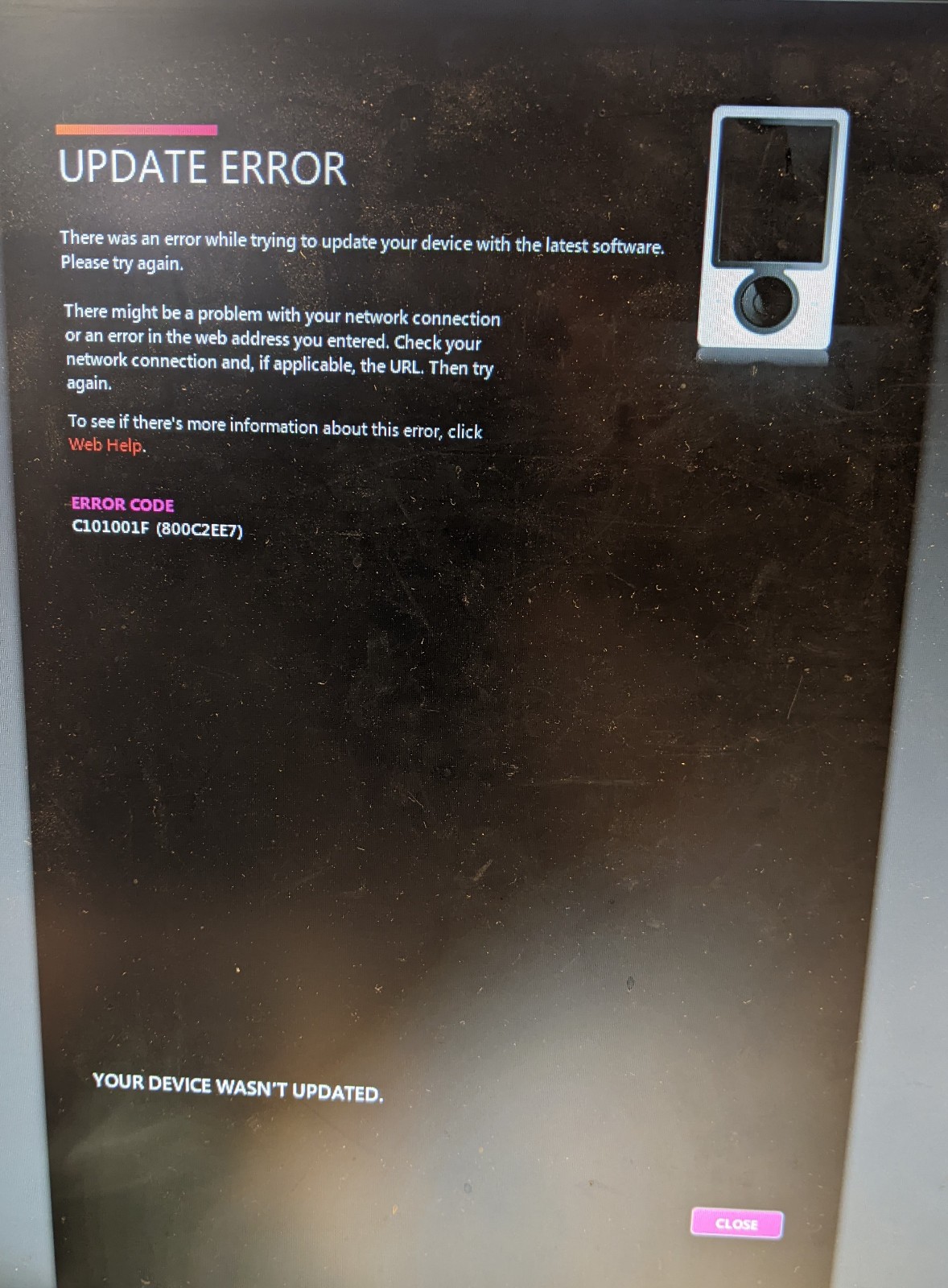 Microsoft Zune 1st Generation Battery/Firmware – Service ONLY!