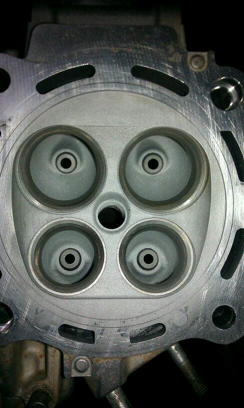 Honda TRX450R TRX450ER Cylinder Head Rebuild Valve Seat Cut trx 450 r er