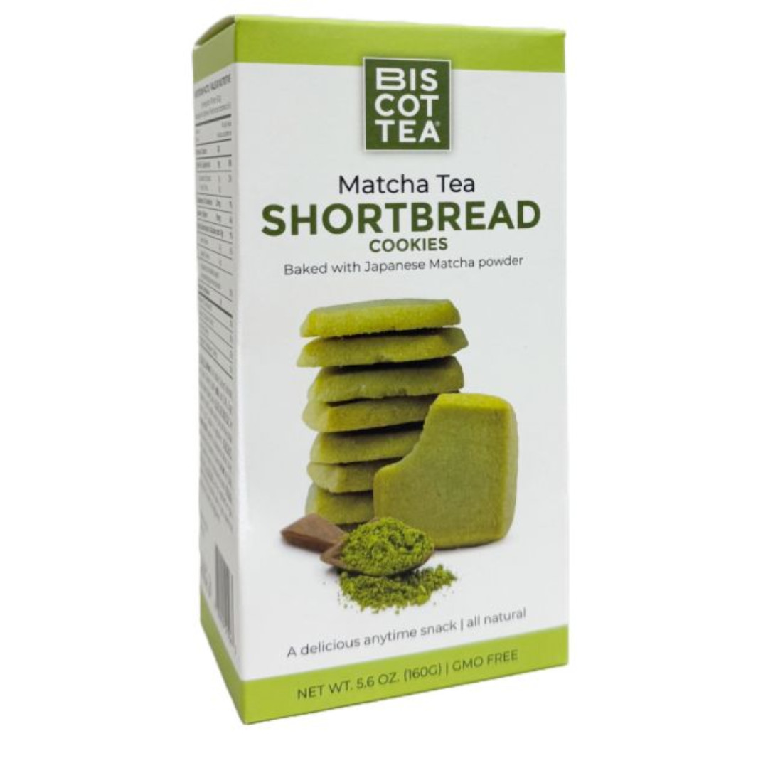 Biscottea, Matcha Shortbread, 5.6 oz box, 3-Pack | FREE SHIPPING