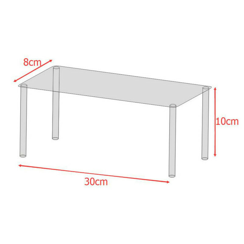 Acrylic Display Shelf Clear Product Stand Model Removable Transparent New