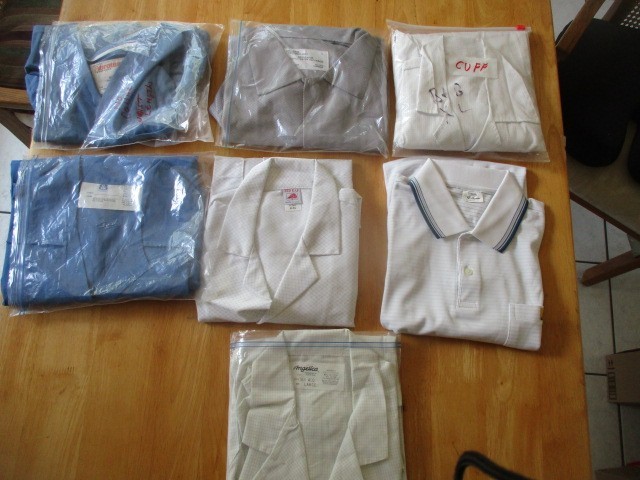 ESD SMOCKS, ASSORTED BRAND AND SIZES