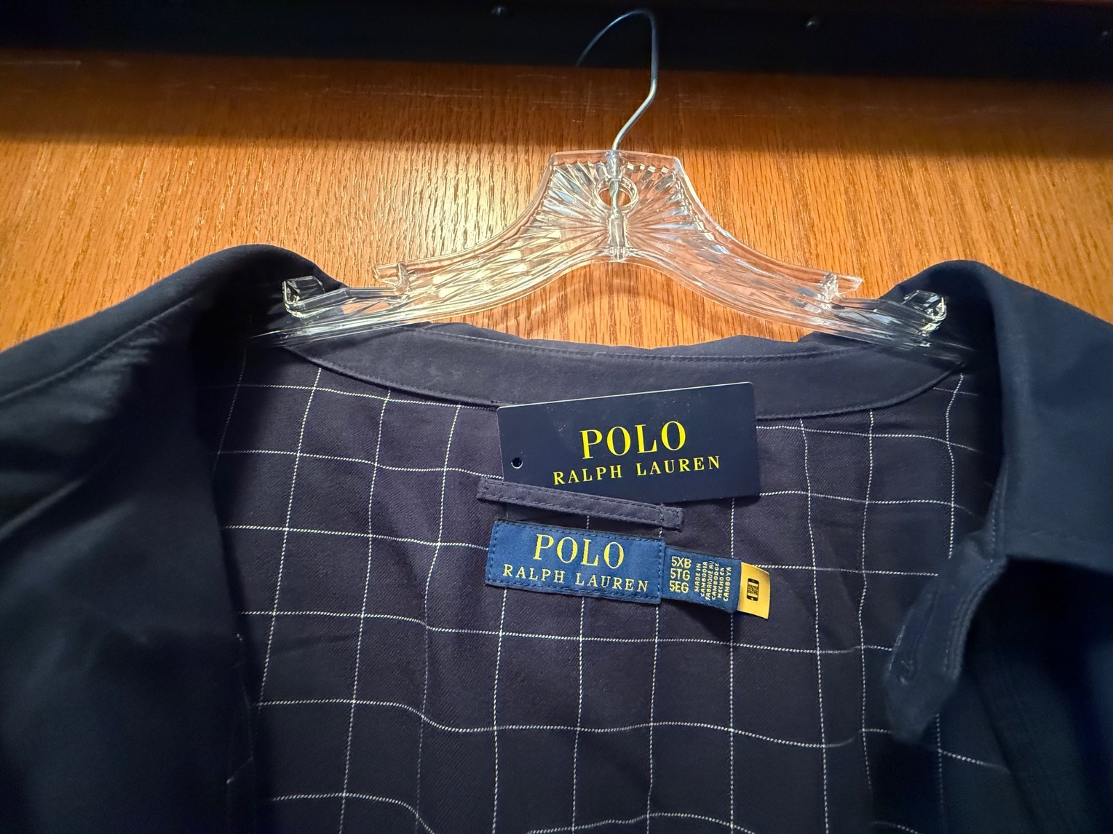 Polo Ralph Lauren Men’s Big & Tall Jacket Bi-Swing, Windbreaker 5XB Navy Blue