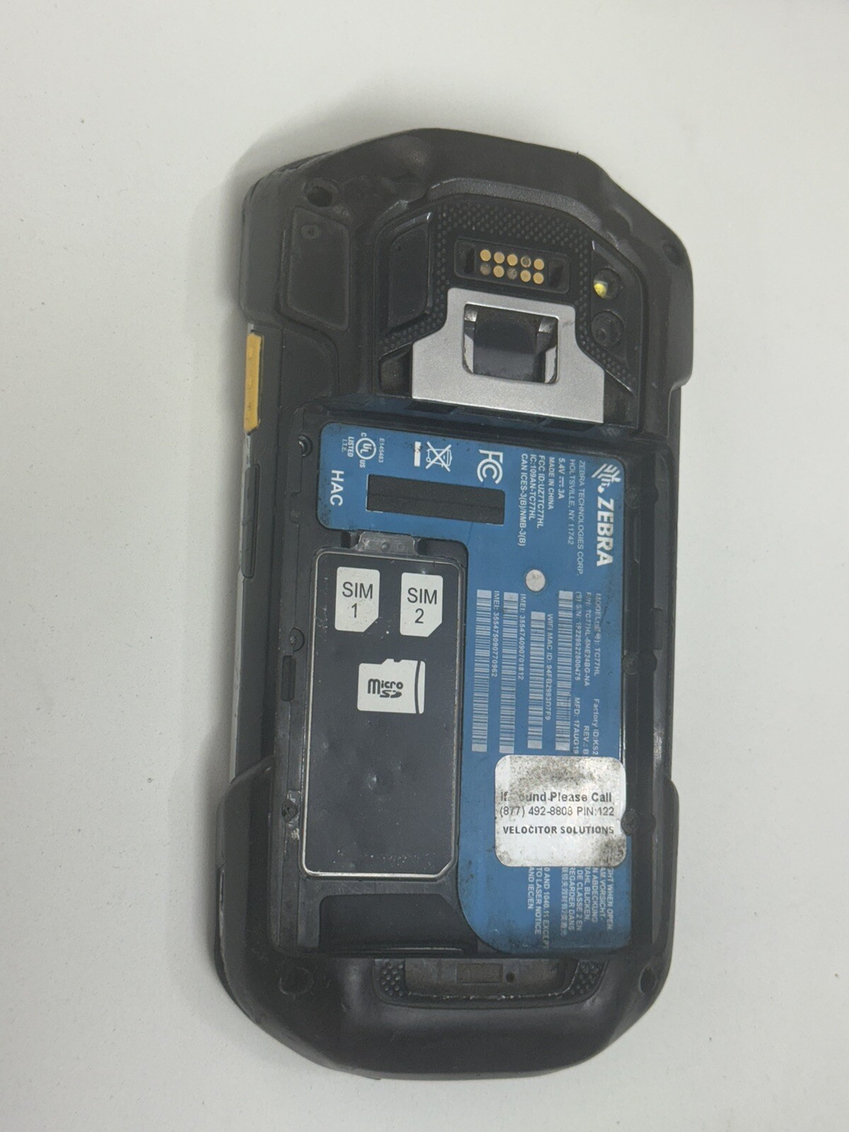 FedEx Or USPS Dispatchers / Mgmt with damaged Zerba TC-77 scanner screen repair.