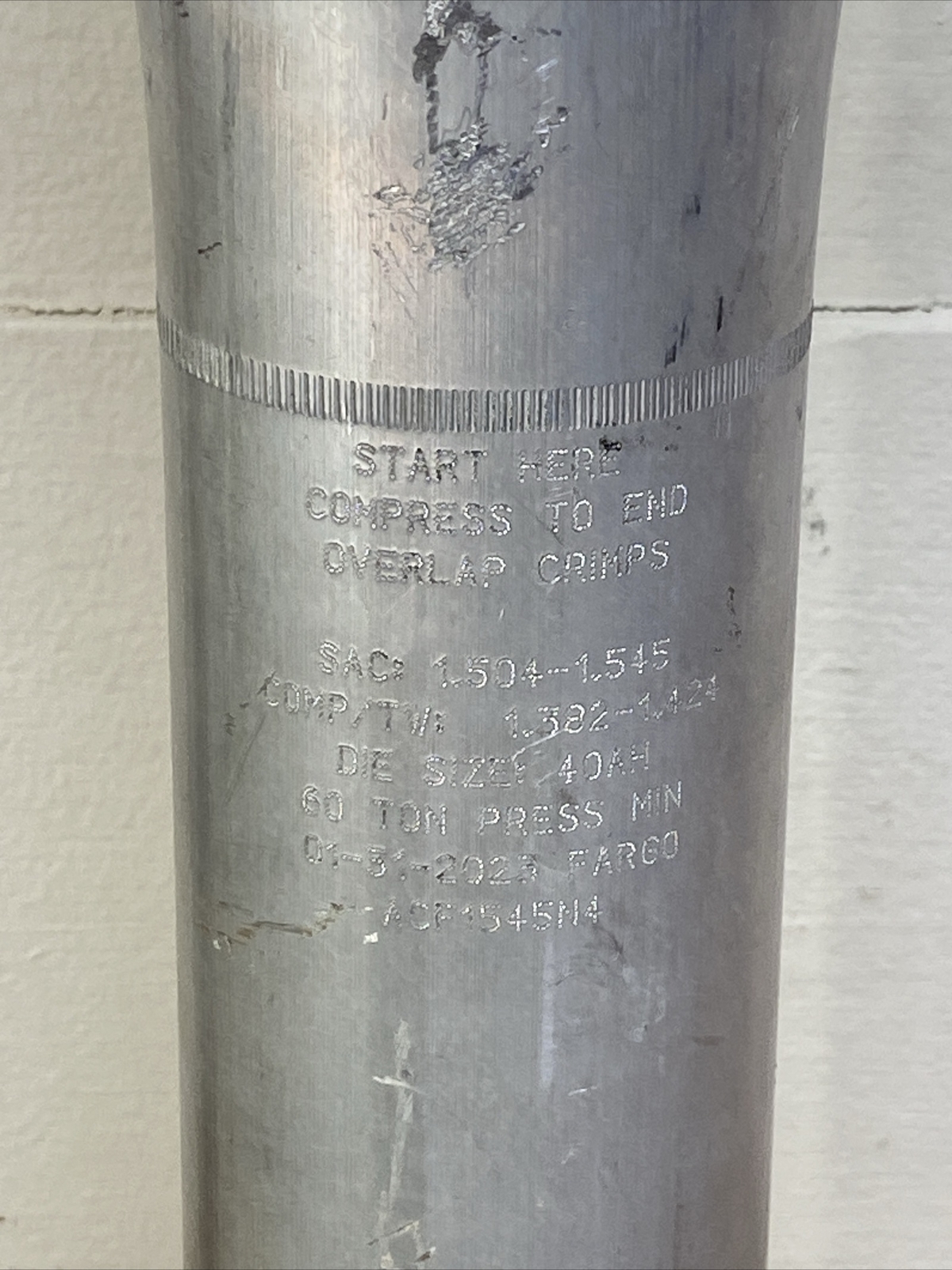 Aluminum Compression 60ton New Old Stock
