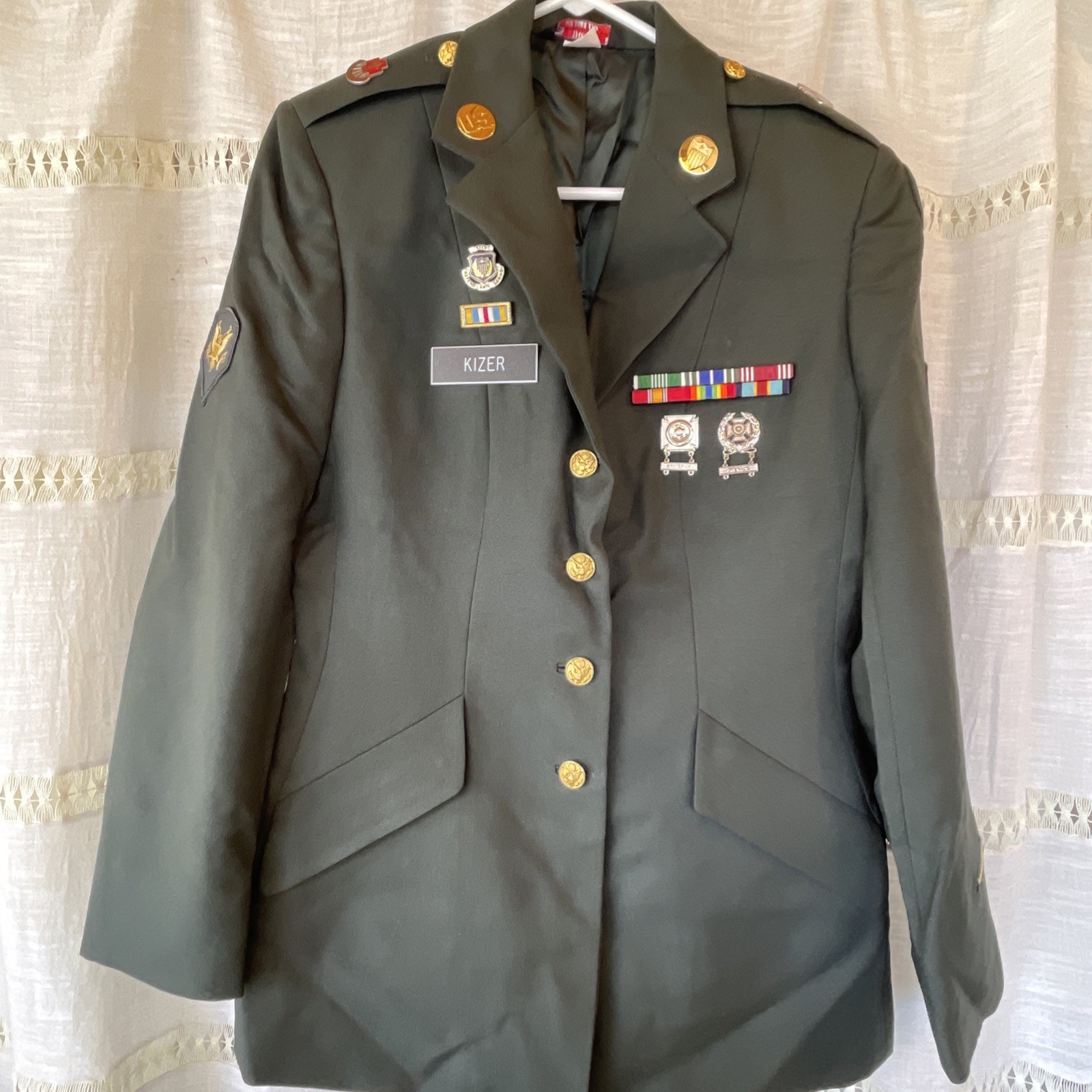 US Army Green Dress Service Uniform size 14 Patriot Classic Coat