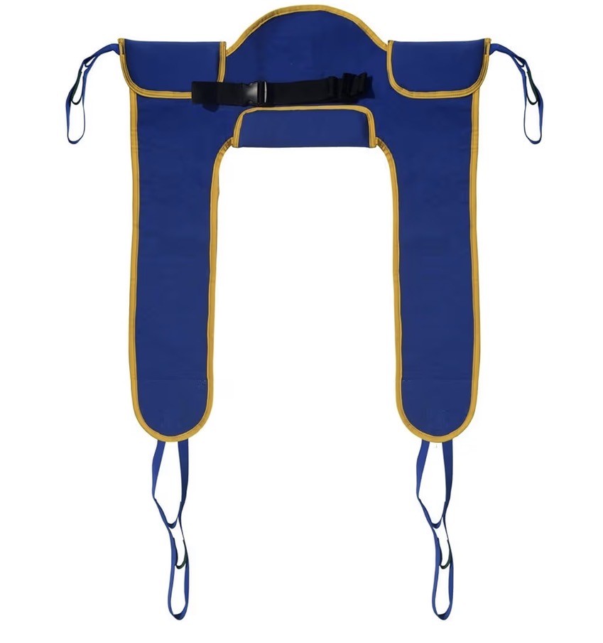 ToHiYWZ Blue & Yellow Patient Lift Sling – Size M, 450 lb Capacity