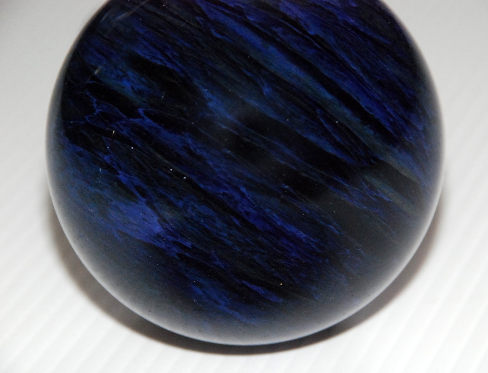 Dark Blue Mystic Sphere 75mm Dragon Pattern Orb Unique Spiritual Art Ball From J